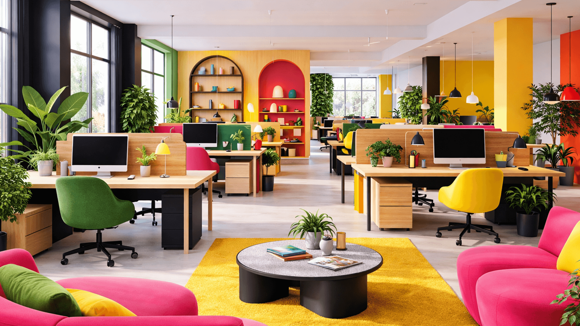 Office environment background
